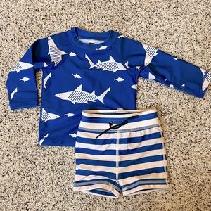 Tea Collection Baby Boy 3-6 Month 2-Piece Swim